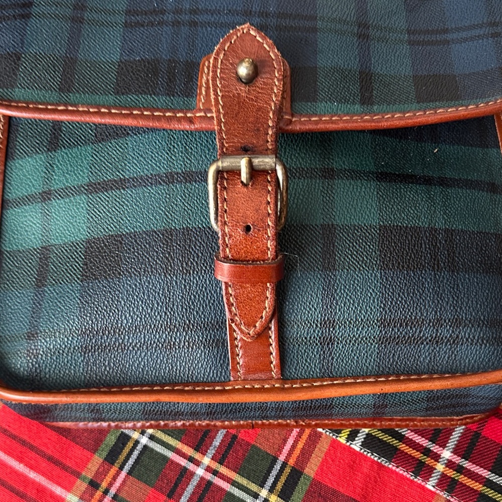 Polo by Ralph Lauren vintage black watch plaidCrossbody Bag - Picture 3 of 7